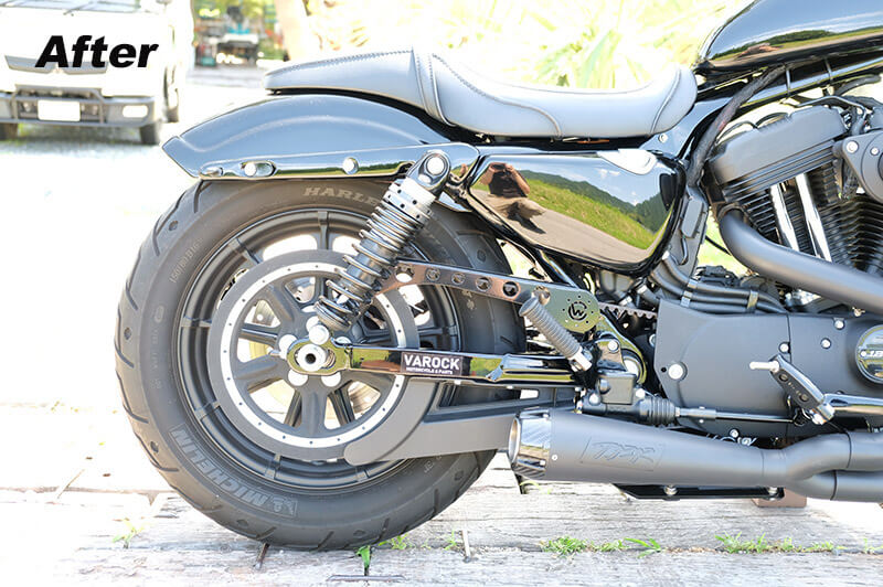 スポーツスター アイアン1200のリアフェンダー交換後