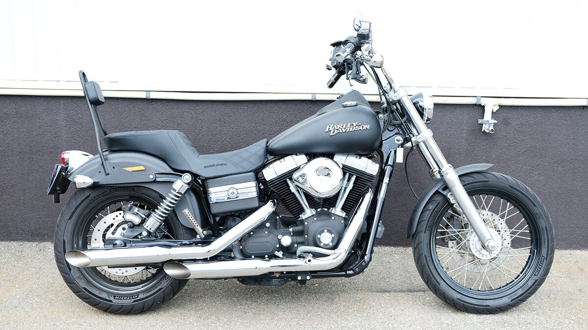 FXDB ダイナ ストリートボブのマフラー交換 カスタム車両